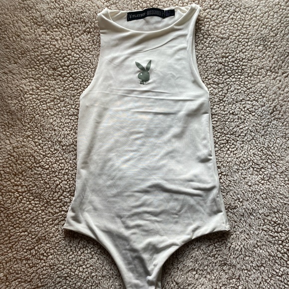 🌼HP🌼 NWOT Missguided x Playboy- Bodysuit, SIZE: US 2, UK 6 - Picture 2 of 6